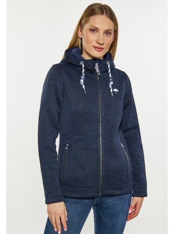Schmuddelwedda Gebreid fleece vest donkerblauw
