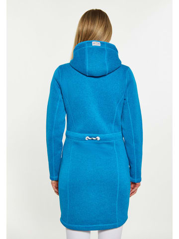 Schmuddelwedda Gebreide fleece mantel lichtblauw