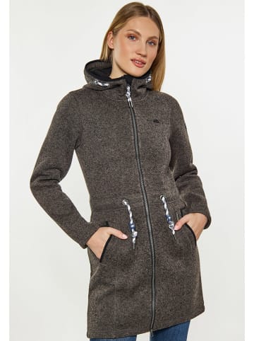 Schmuddelwedda Strickfleecemantel in Grau