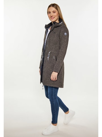 Schmuddelwedda Strickfleecemantel in Grau