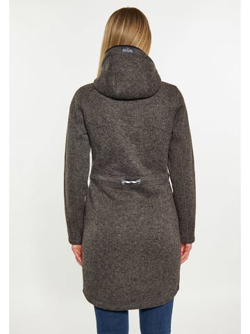 Schmuddelwedda Strickfleecemantel in Grau