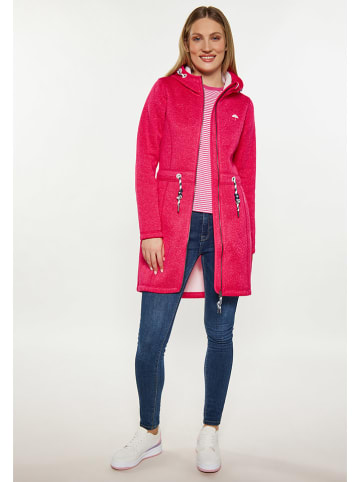 Schmuddelwedda Gebreide fleece mantel roze