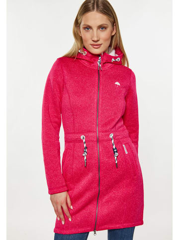 Schmuddelwedda Gebreide fleece mantel roze