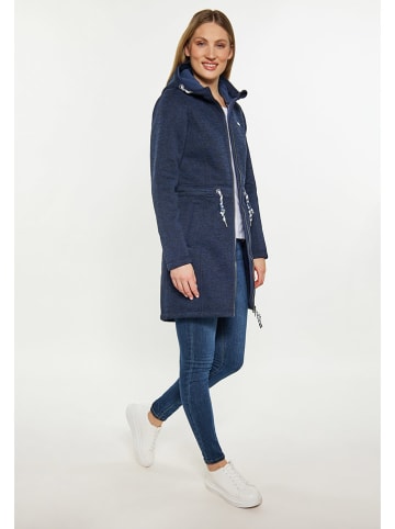 Schmuddelwedda Gebreide fleece mantel donkerblauw