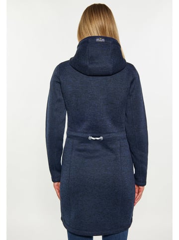 Schmuddelwedda Gebreide fleece mantel donkerblauw
