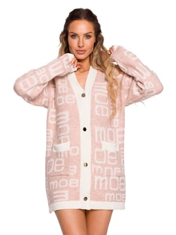 made of emotion Cardigan in Rosa/ Creme/ Bunt