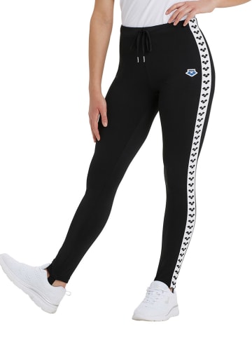 Arena Trainingsleggings "Caroline" in Schwarz/ Weiß