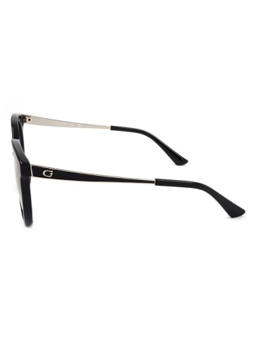 Guess Damen-Sonnenbrille in Schwarz-Silber/ Dunkelblau