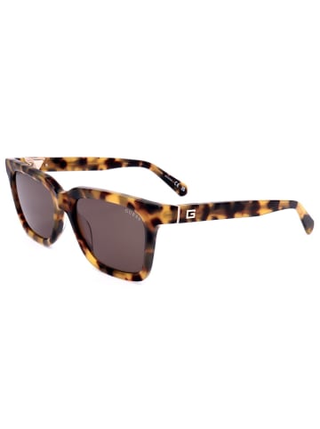 Guess Damen-Sonnenbrille in Hellbraun-Gelb/ Braun
