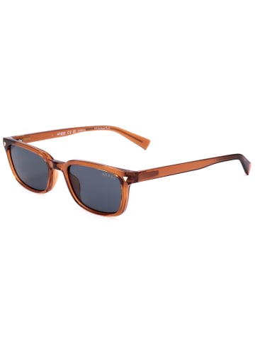 Guess Okulary przeciwsłoneczne unisex w kolorze jasnobrązowo-granatowym
