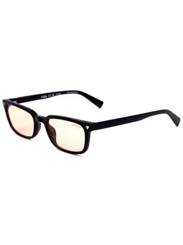 Guess Okulary przeciwsłoneczne unisex w kolorze czarno-żółtym