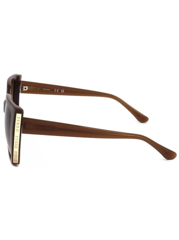 Guess Damskie okulary przeciwsłoneczne w kolorze jasnobrązowym