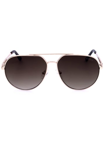 Guess Damen-Sonnenbrille in Gold/ Braun