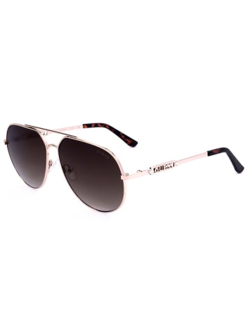 Guess Damen-Sonnenbrille in Gold/ Braun