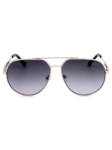 Guess Dameszonnebril goudkleurig/donkerblauw