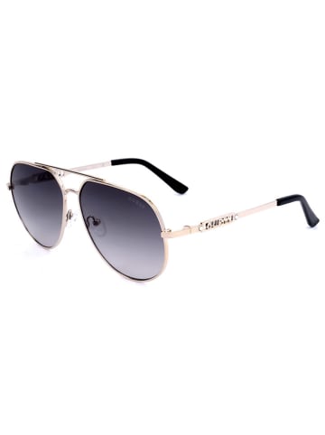 Guess Dameszonnebril goudkleurig/donkerblauw