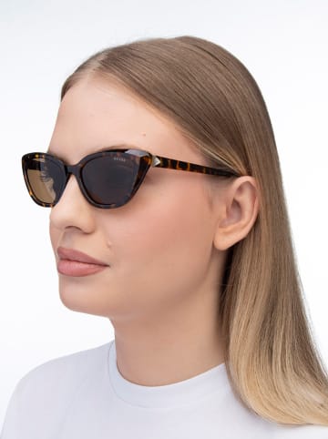Guess Damskie okulary przeciwsłoneczne w kolorze brązowym