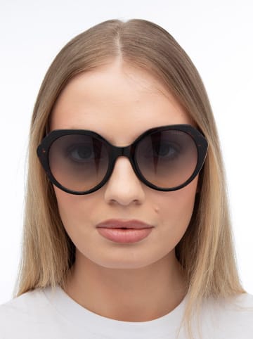 Guess Damskie okulary przeciwsłoneczne w kolorze brązowo-niebieskim