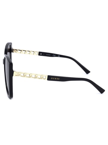 Guess Damen-Sonnenbrille in Schwarz-Gold/ Dunkelblau