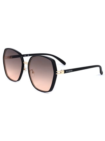 Guess Damen-Sonnenbrille in Schwarz/ Orange