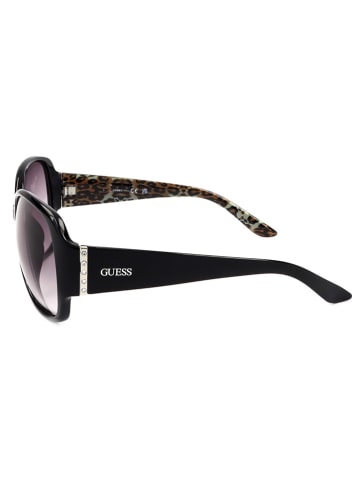 Guess Damskie okulary przeciwsłoneczne w kolorze czarno-fioletowym