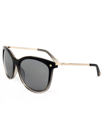 Guess Damen-Sonnenbrille in Schwarz-Gold/ Grau