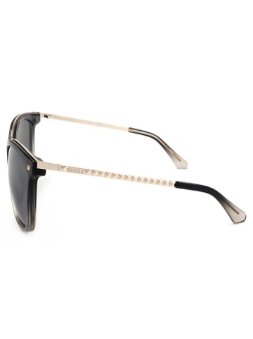 Guess Damen-Sonnenbrille in Schwarz-Gold/ Grau