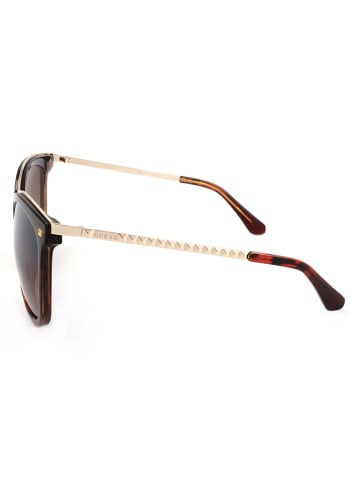 Guess Damen-Sonnenbrille in Braun/ Gold
