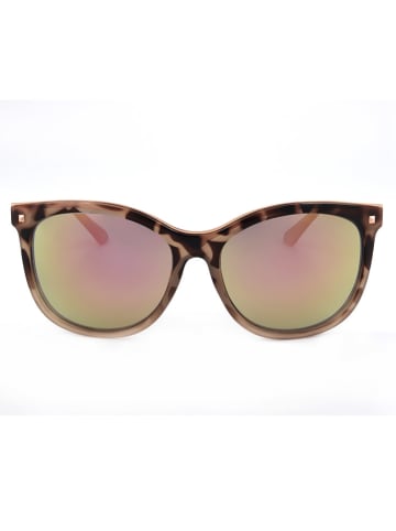 Guess Damen-Sonnenbrille in Hellbraun-Gold/ Bunt