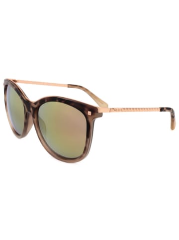 Guess Damen-Sonnenbrille in Hellbraun-Gold/ Bunt
