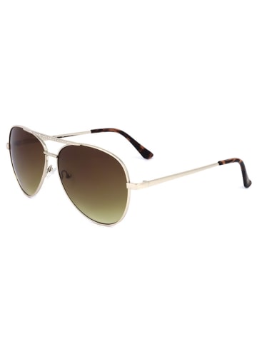 Guess Damen-Sonnenbrille in Gold/ Khaki