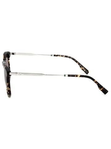 Lacoste Męskie okulary przeciwsłoneczne w kolorze czarno-srebrno-brązowym