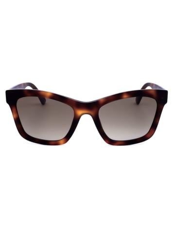 Moschino Damskie okulary przeciwsłoneczne w kolorze brązowym