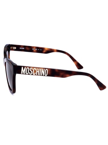 Moschino Damskie okulary przeciwsłoneczne w kolorze brązowym