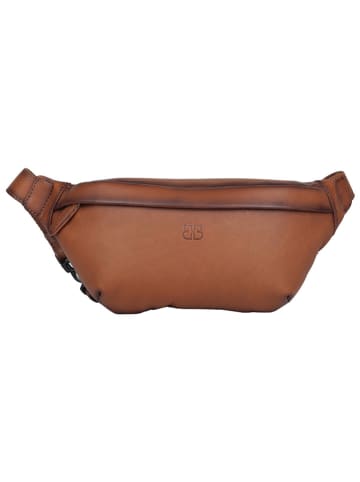 Bellicci Leder-Brustbeutel "Kenia" in Hellbraun - (B)32 x (H)15 x (T)5 cm