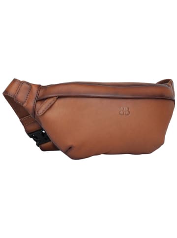Bellicci Leren borstbuidel "Kenia" lichtbruin - (B)32 x (H)15 x (D)5 cm