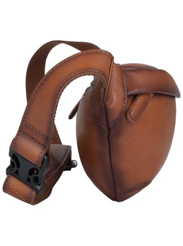Bellicci Leren borstbuidel "Kenia" lichtbruin - (B)32 x (H)15 x (D)5 cm