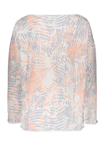 Juvia Sweatshirt in Grau/ Creme/ Orange