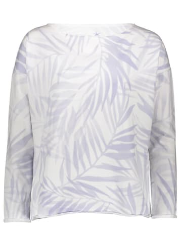 Juvia Sweatshirt in Weiß/ Flieder