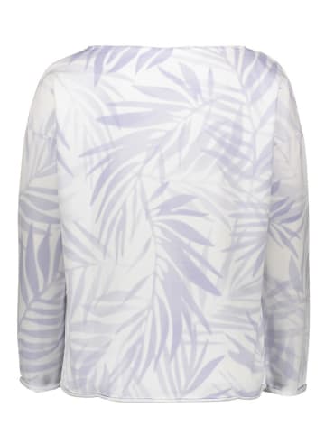 Juvia Sweatshirt in Weiß/ Flieder