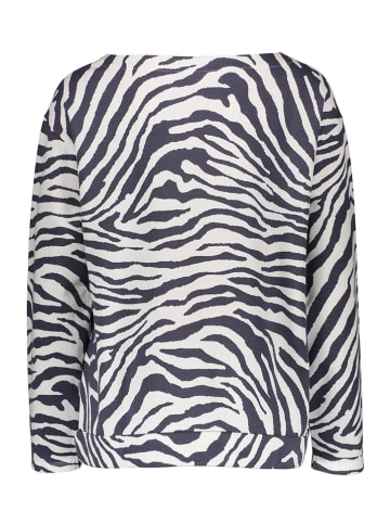 Juvia Longsleeve in Weiß/ Dunkelblau