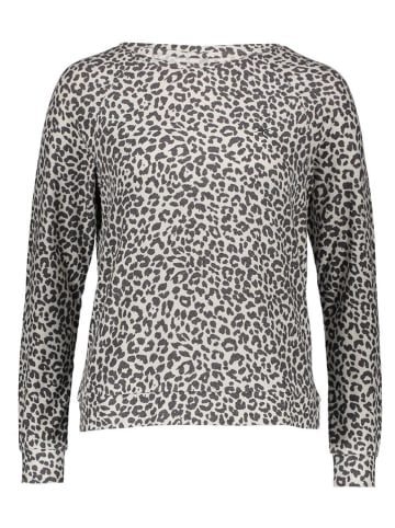 Juvia Pyjama-Oberteil in Creme/ Anthrazit