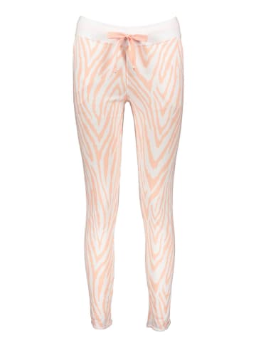 Juvia Sweathose in Weiß/ Orange