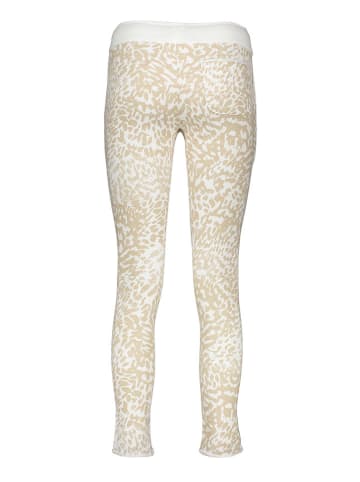 Juvia Sweathose in Beige/ Weiß
