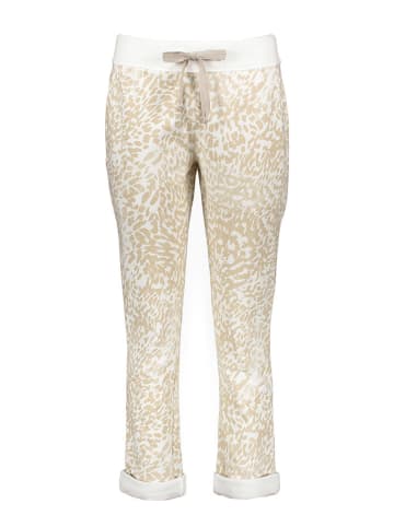 Juvia Sweathose in Beige/ Weiß