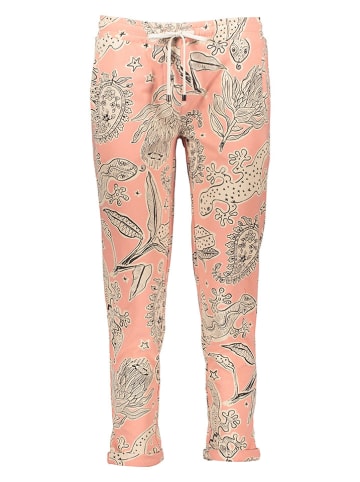 Juvia Pyjama-Hose in Rosa/ Beige