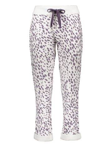 Juvia Sweathose in Weiß/ Lila