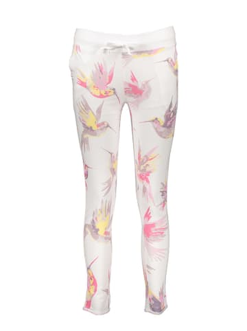 Juvia Sweathose in Weiß/ Rosa