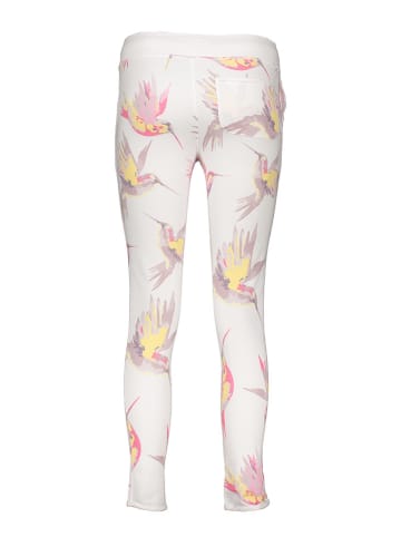 Juvia Sweathose in Weiß/ Rosa