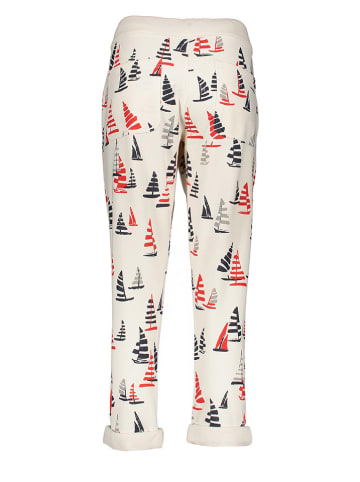 Juvia Sweathose in Creme/ Rot/ Schwarz